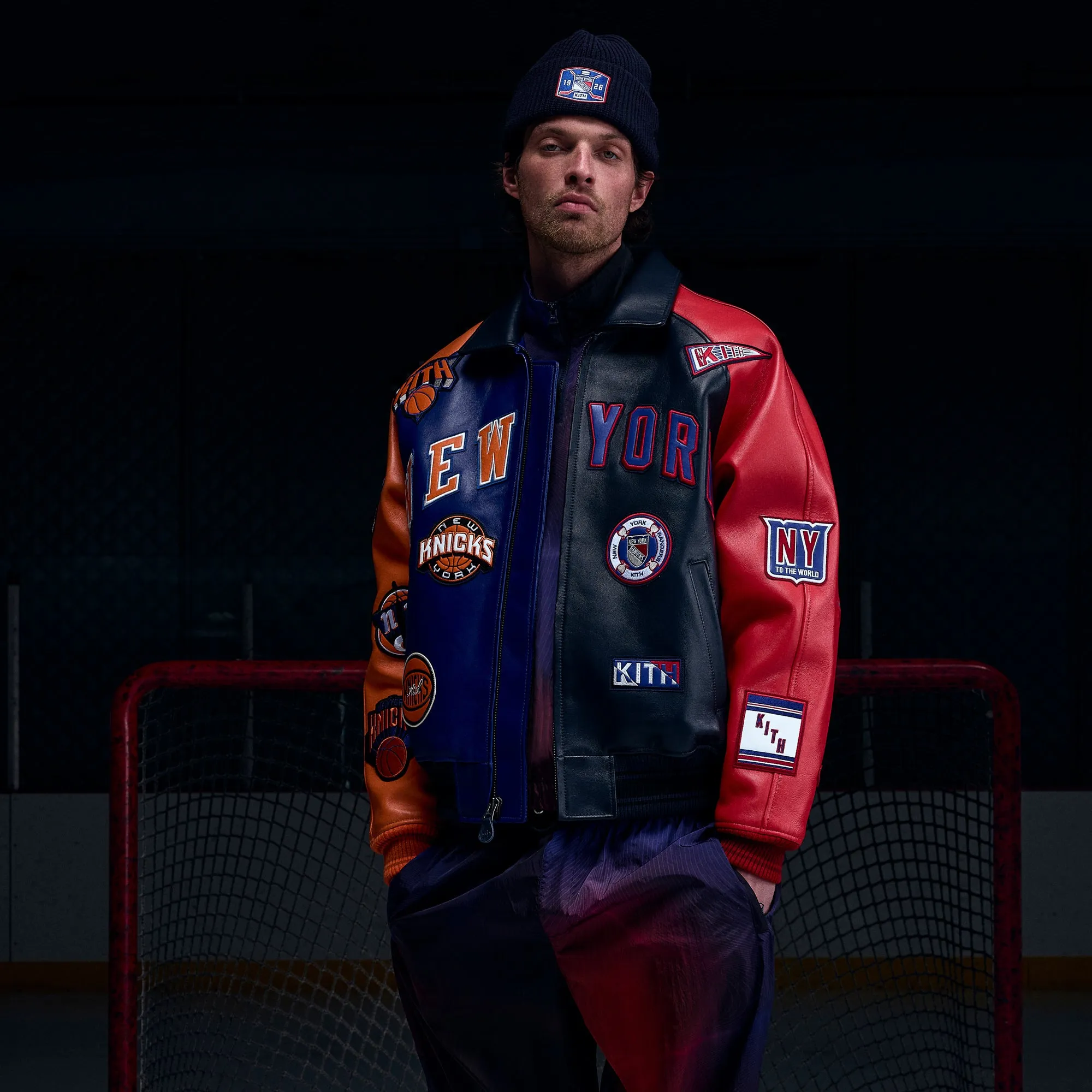 Kith & Bauer for the New York Rangers Nylon Track Pant - Nocturnal sold by Kith product image thumbnail 2