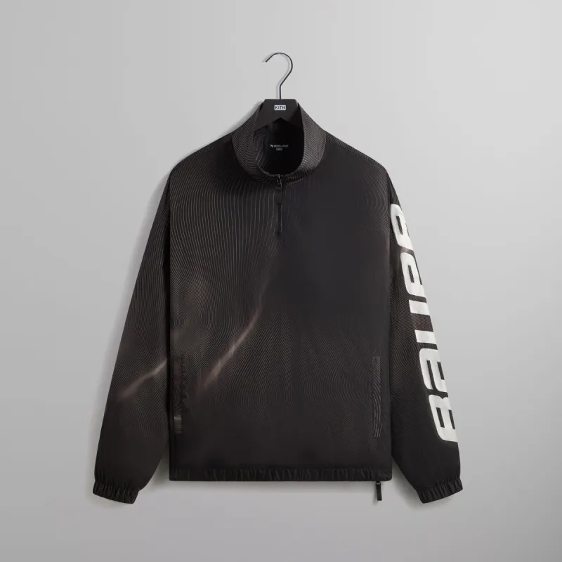 Kith & Bauer for the New York Rangers Nylon Quarter Zip - Black sold by Kith