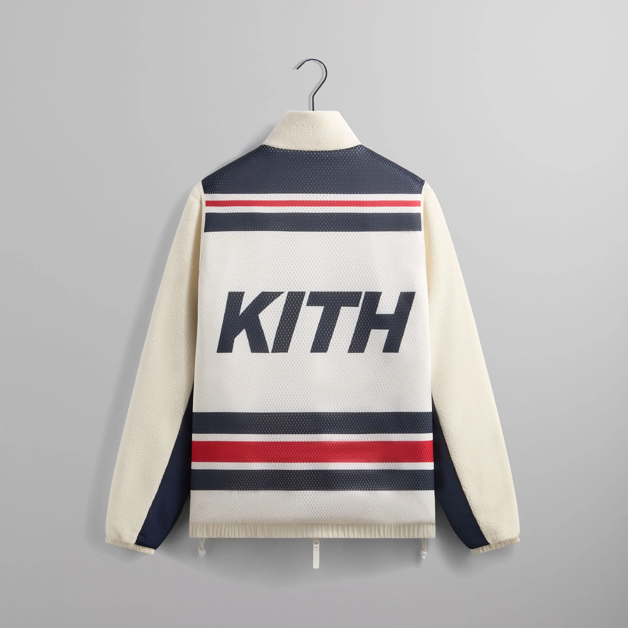 Kith for the New York Rangers Polar Fleece Full Zip - Sandrift sold by Kith product image thumbnail 4
