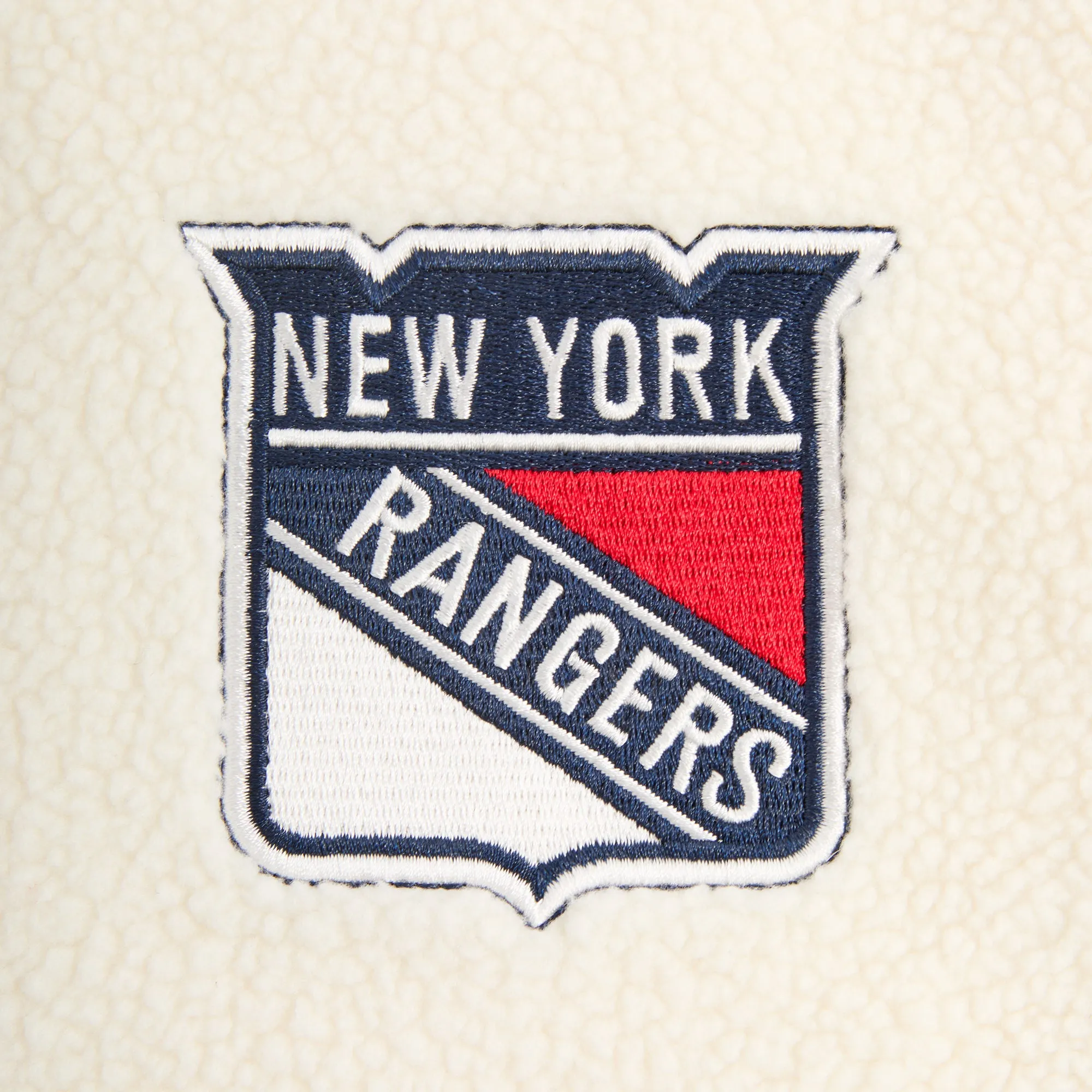 Kith for the New York Rangers Polar Fleece Full Zip - Sandrift sold by Kith product image thumbnail 5