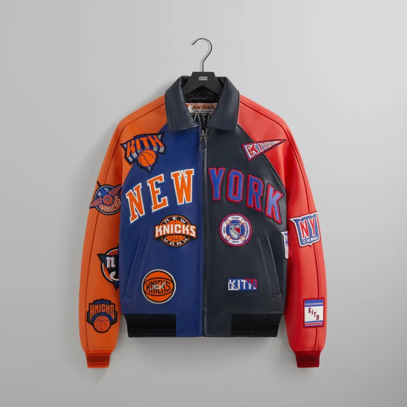 Kith & AVIREX for Madison Square Garden Sports Icon Jacket - Multi sold by Kith
