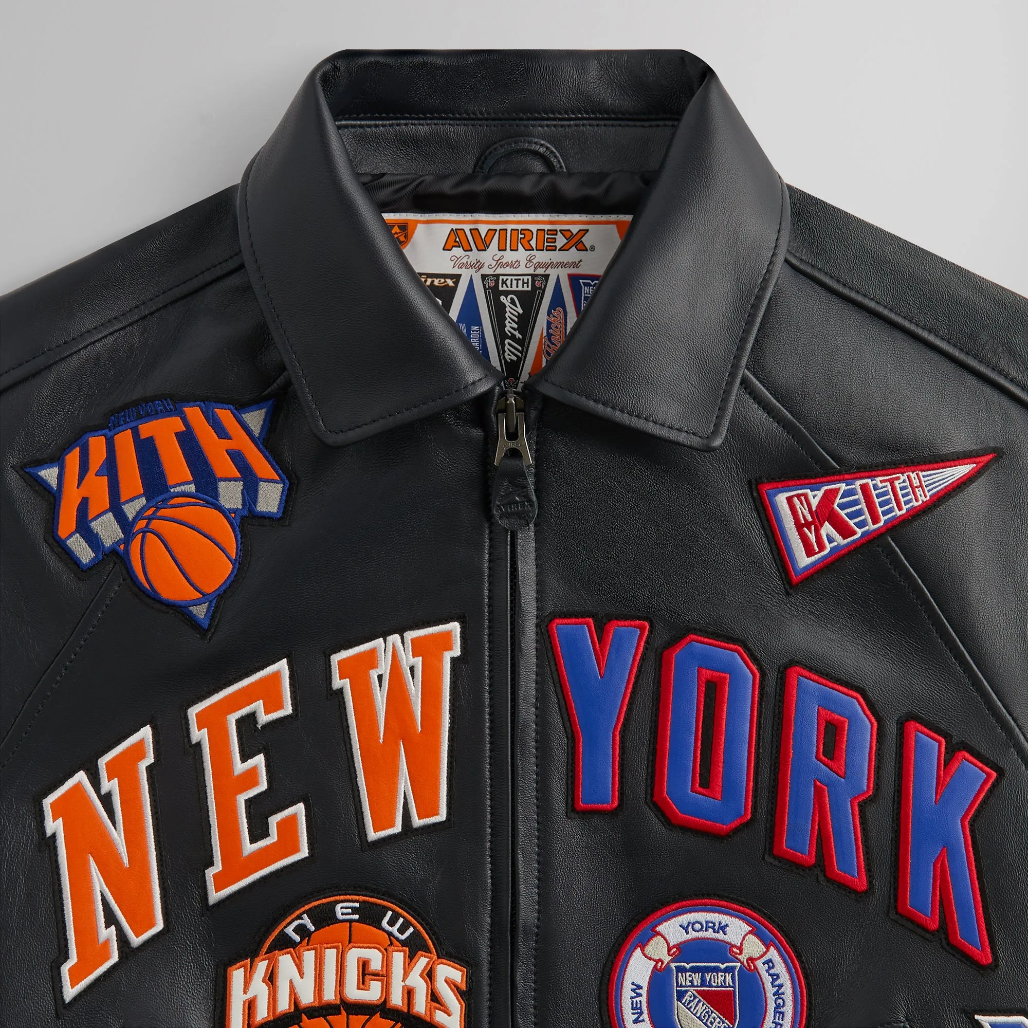 Kith & AVIREX for Madison Square Garden Sports Icon Jacket - Black sold by Kith product image thumbnail 5