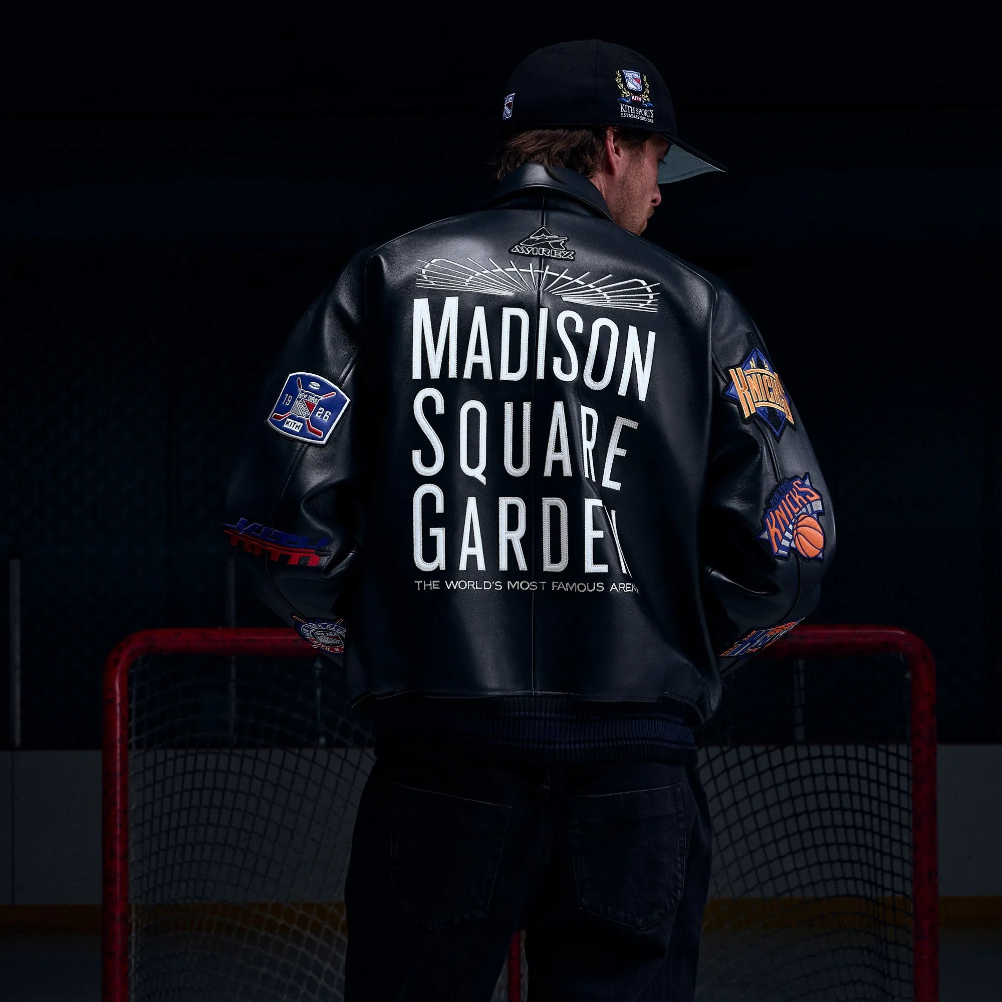 Kith & AVIREX for Madison Square Garden Sports Icon Jacket - Black sold by Kith product image thumbnail 3