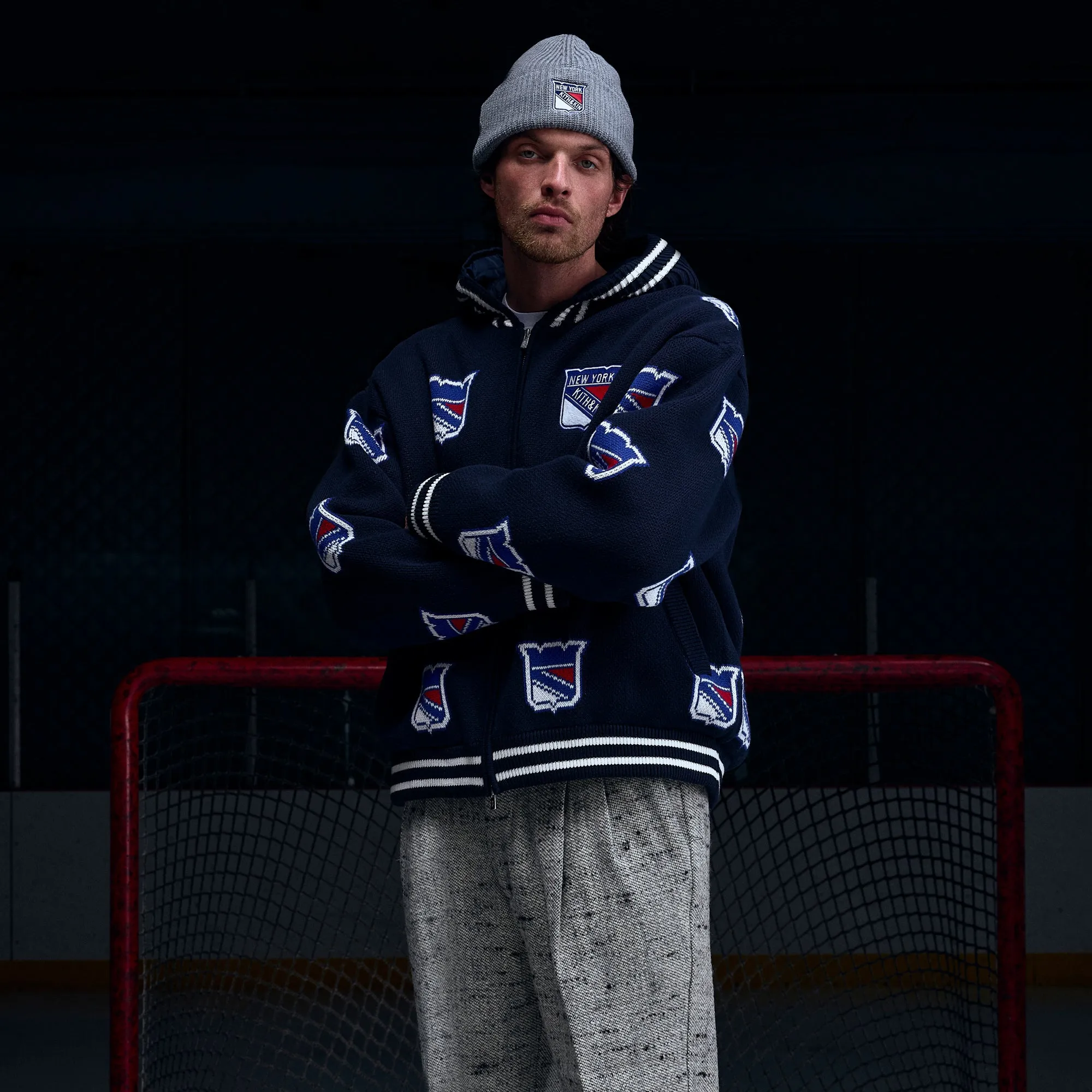 Kith for the New York Rangers Wyona Full Zip With Hood - Nocturnal sold by Kith product image thumbnail 2
