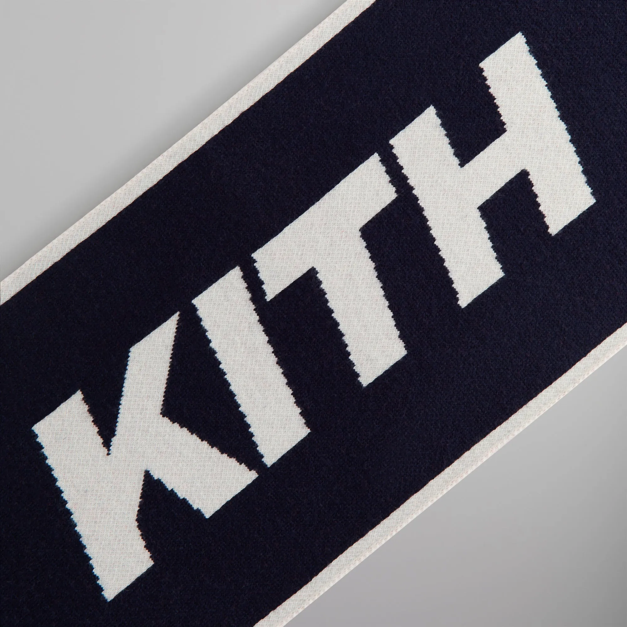 Kith for the New York Rangers Shield Knitted Scarf - Nocturnal sold by Kith product image thumbnail 5