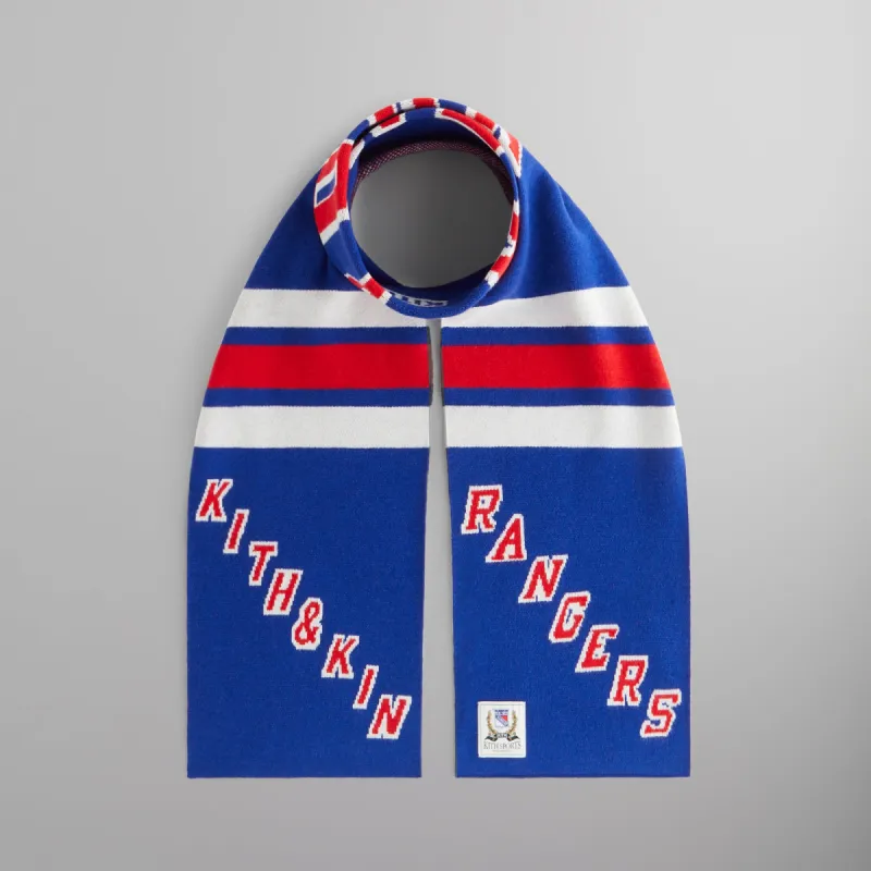 Kith for the New York Rangers New York Knitted Scarf - Cyclone sold by Kith