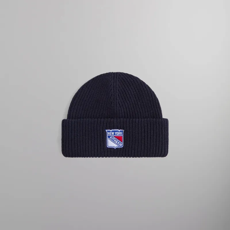 Kith & '47 for the New York Rangers Mia Beanie - Nocturnal sold by Kith