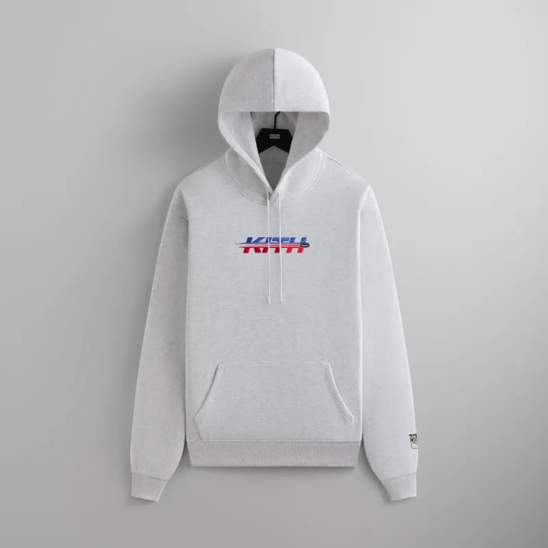 Kith for the New York Rangers Hat Trick Nelson Hoodie - Light Heather Grey sold by Kith