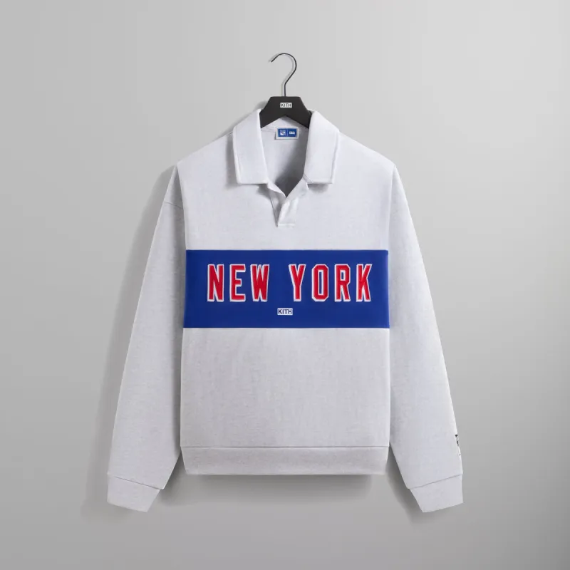 Kith for the New York Rangers New York Nelson Rugby - Light Heather Grey sold by Kith