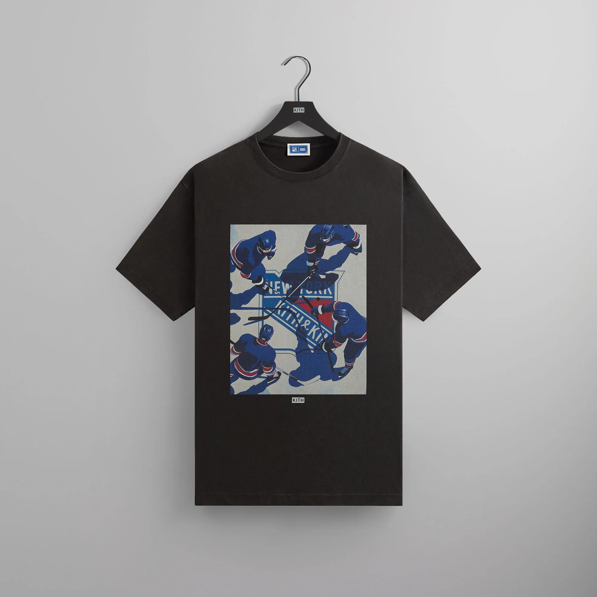 Kith for the New York Rangers on Ice Vintage Tee - Black sold by Kith