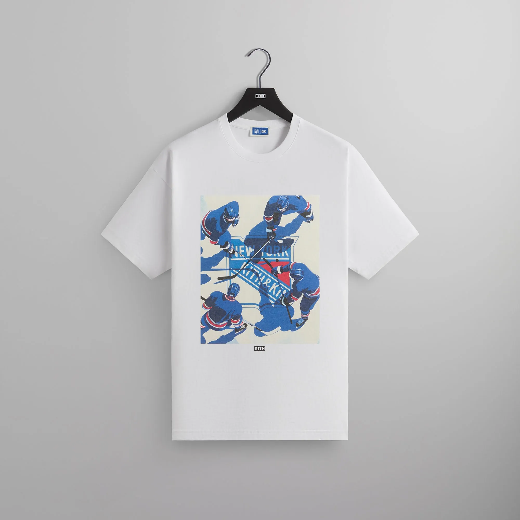 Kith for the New York Rangers on Ice Vintage Tee - White sold by Kith