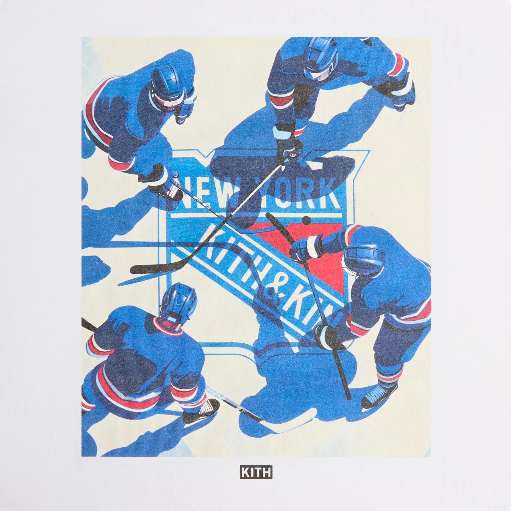 Kith for the New York Rangers on Ice Vintage Tee - White sold by Kith product image thumbnail 3