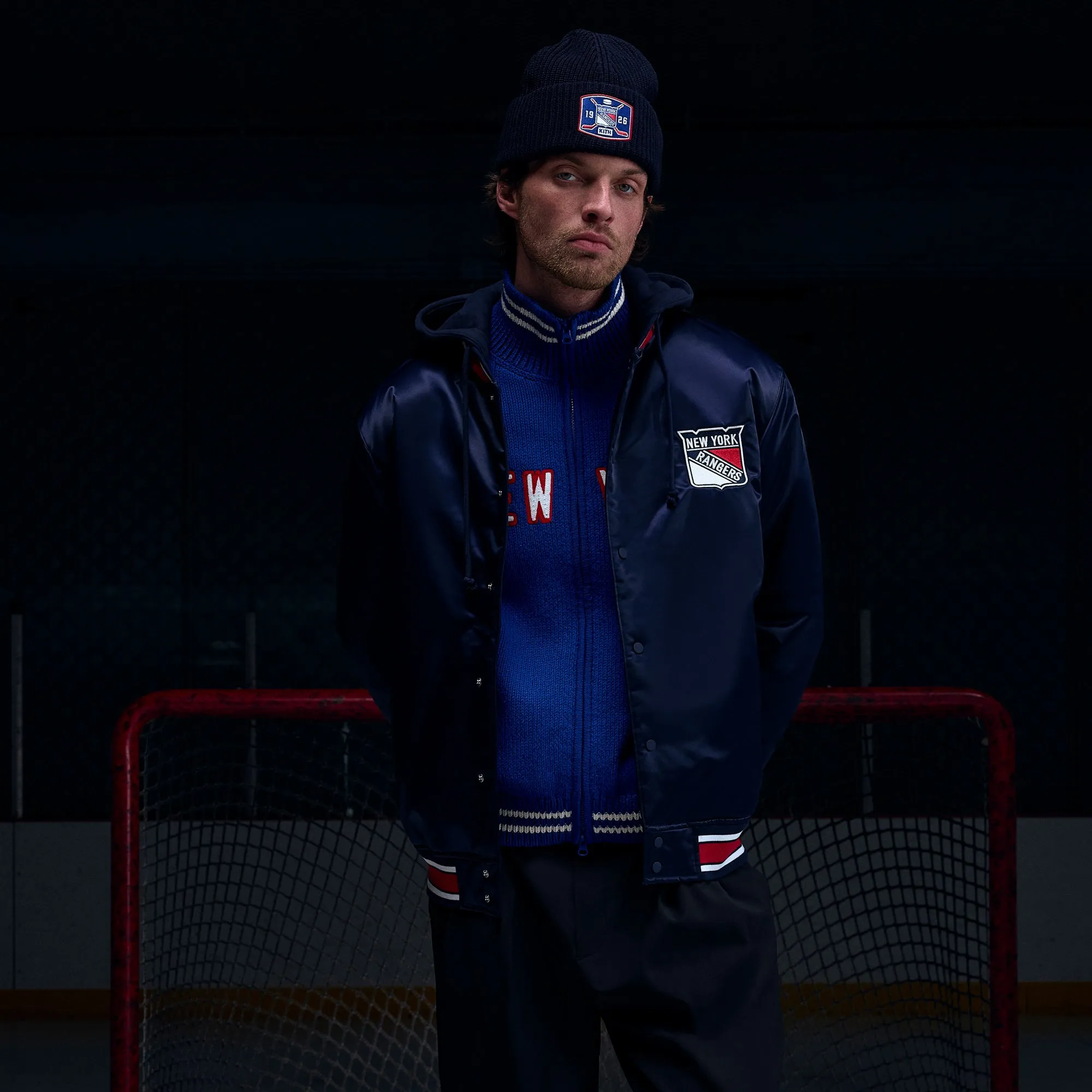 Kith for the New York Rangers Gorman Jacket - Nocturnal sold by Kith product image thumbnail 2