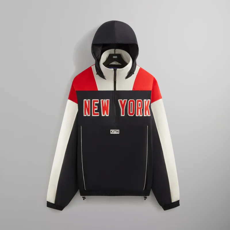Kith for the New York Rangers Quarter Zip Anorak - Black sold by Kith