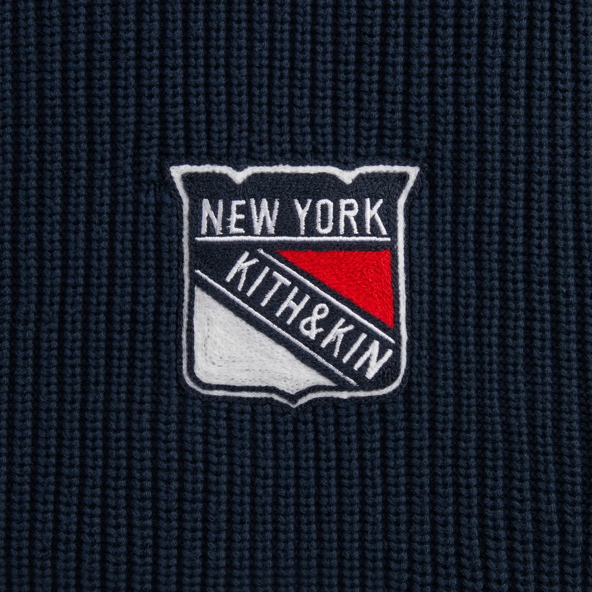 Kith for the New York Rangers Sierra Knit Bomber - Nocturnal sold by Kith product image thumbnail 4