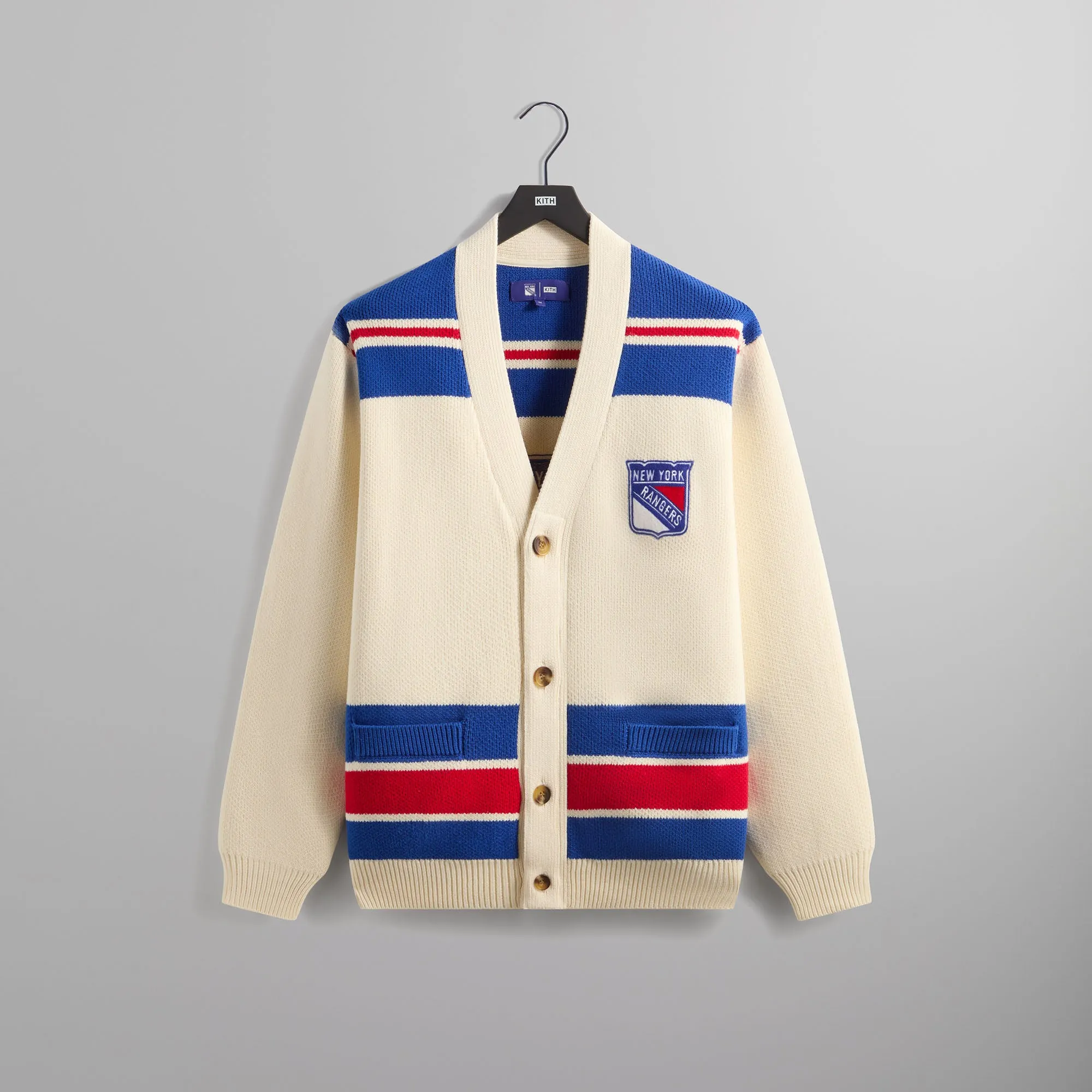 Kith for the New York Rangers Cypress Cardigan - Sandrift sold by Kith