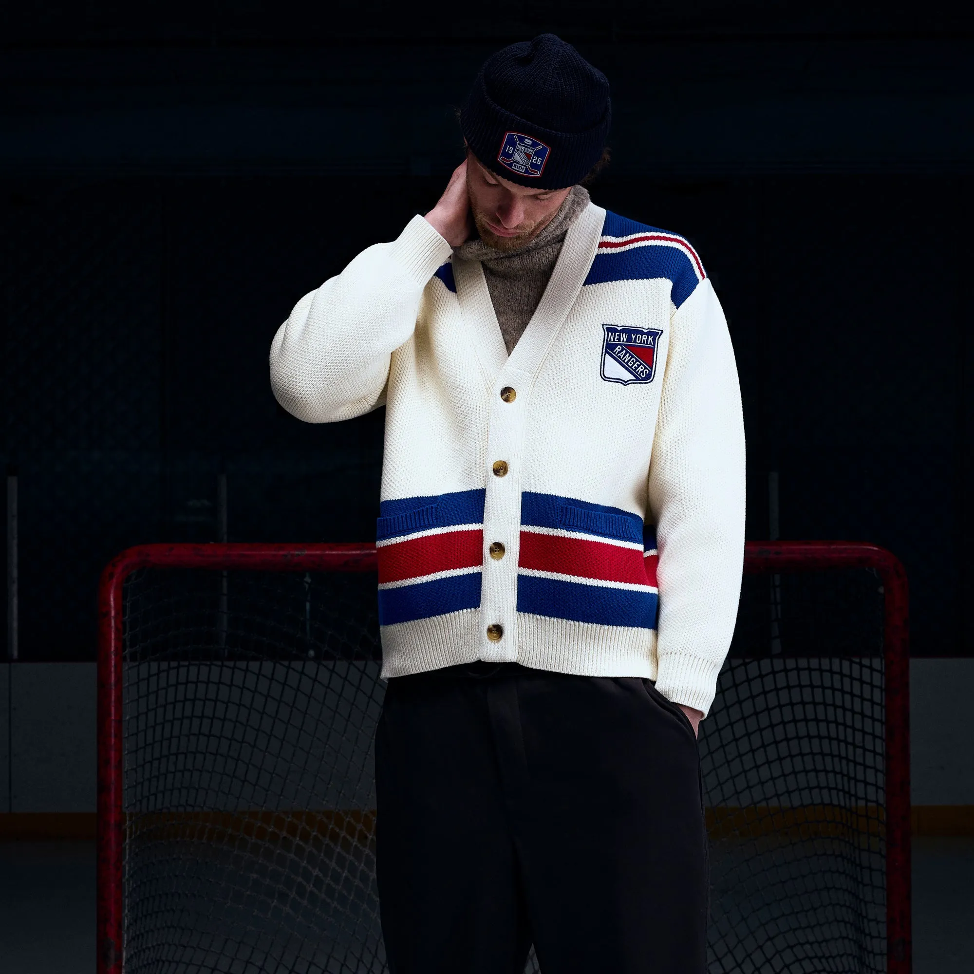 Kith for the New York Rangers Cypress Cardigan - Sandrift sold by Kith product image thumbnail 2