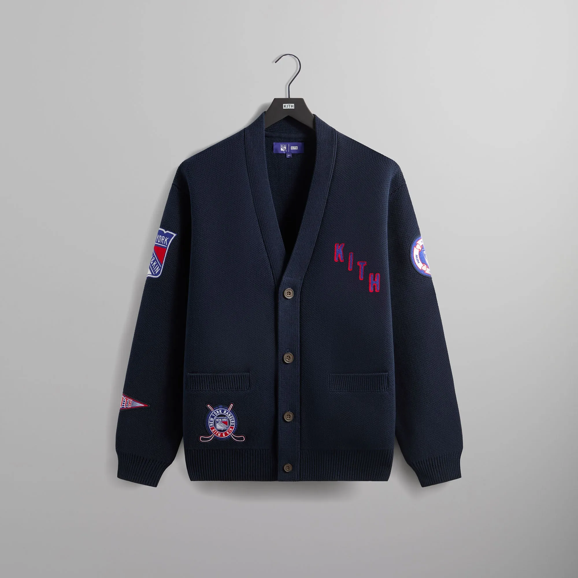 Kith for the New York Rangers Cypress Cardigan - Nocturnal sold by Kith