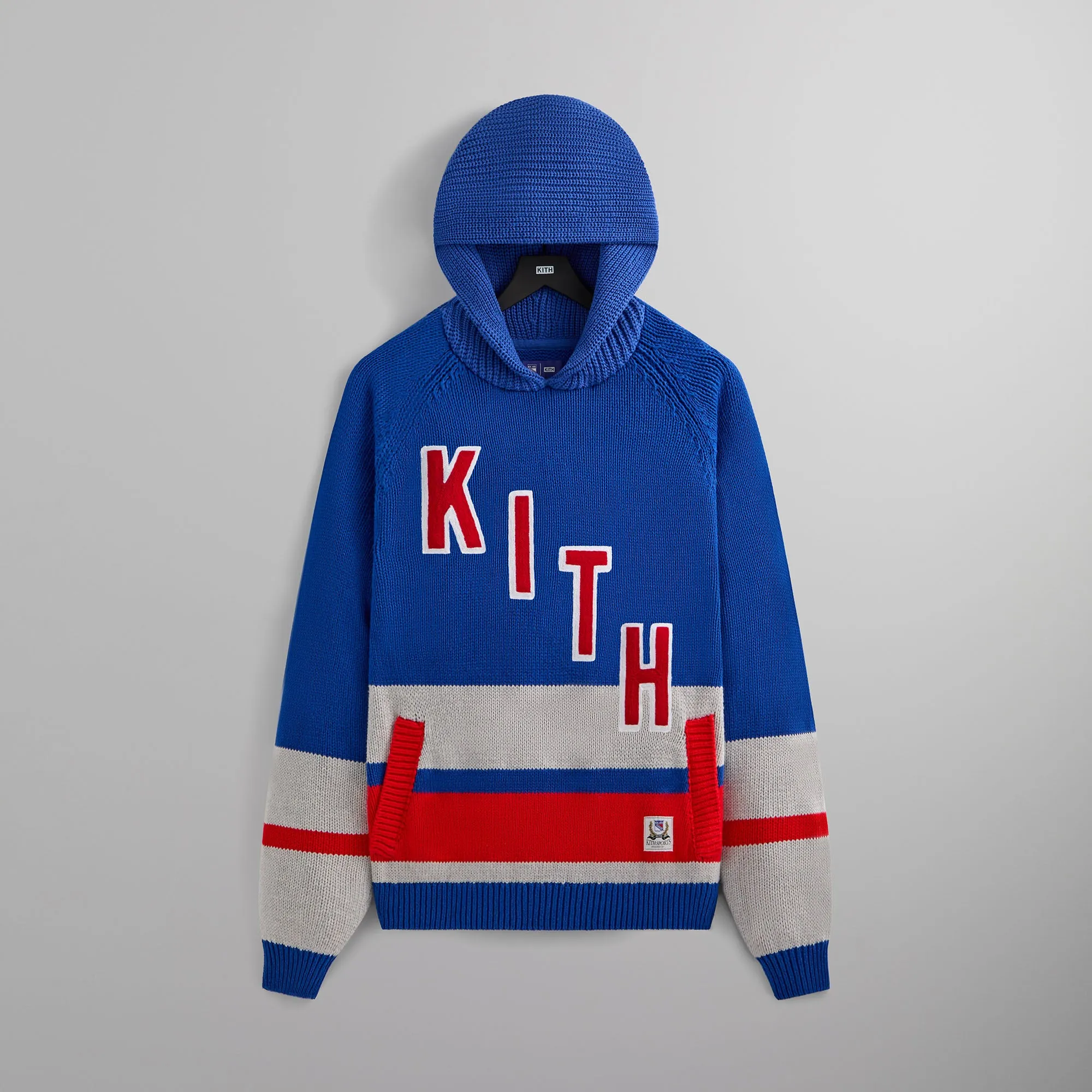 Kith for the New York Rangers Hooded Delk Sweater - Cyclone sold by Kith