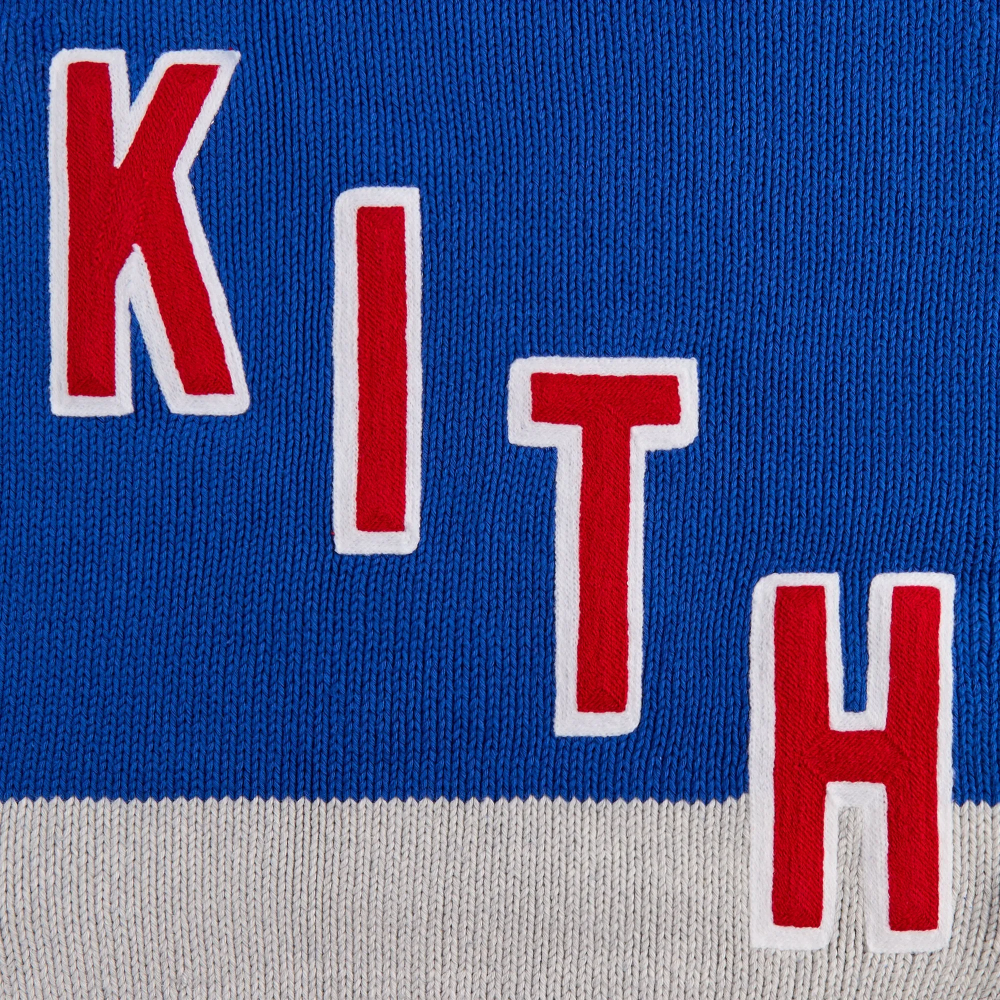 Kith for the New York Rangers Hooded Delk Sweater - Cyclone sold by Kith product image thumbnail 5