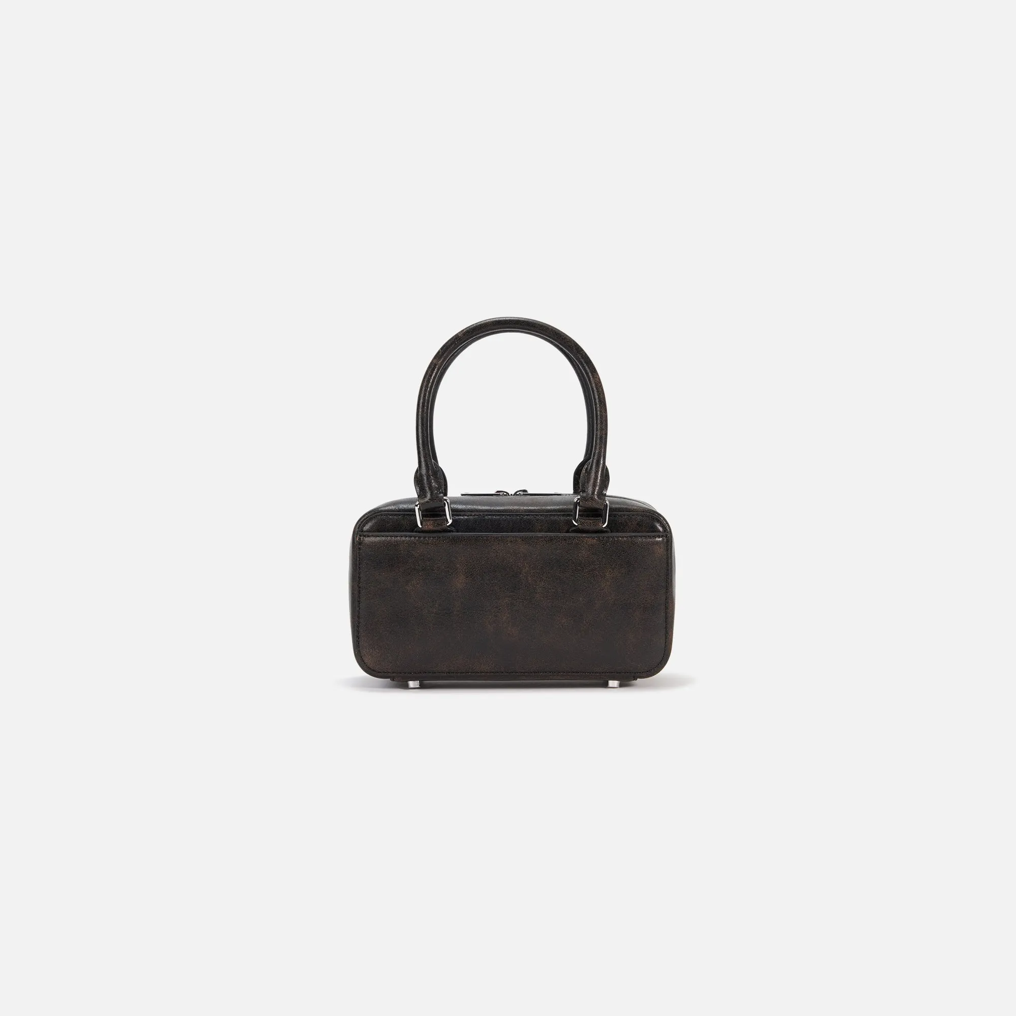Self-Portrait Black Distressed Leather Mini Tote Bag - Black sold by Kith product image thumbnail 2