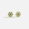 Hatton Labs Daisy Earrings - Peridot / Tanzanite sold by Kith