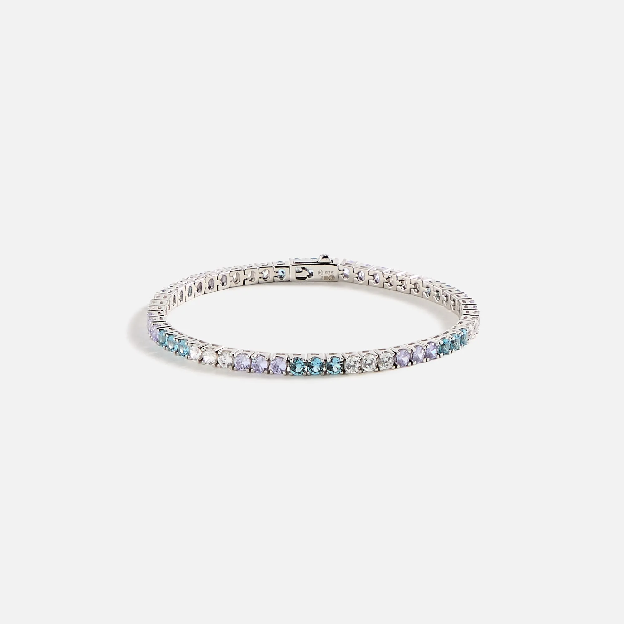 Hatton Labs Classic Tennis Bracelet S - Topaz / Tanzanite / White sold by Kith