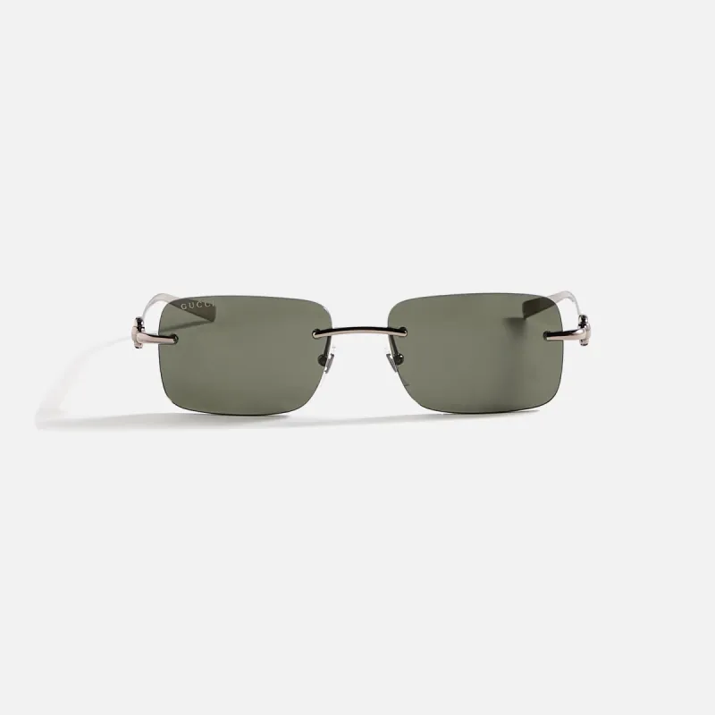Gucci Square Sunglasses - Ruthenium sold by Kith