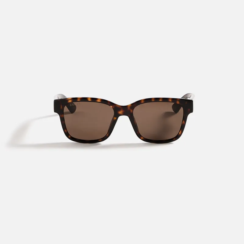 Gucci Square Sunglasses - Havana sold by Kith