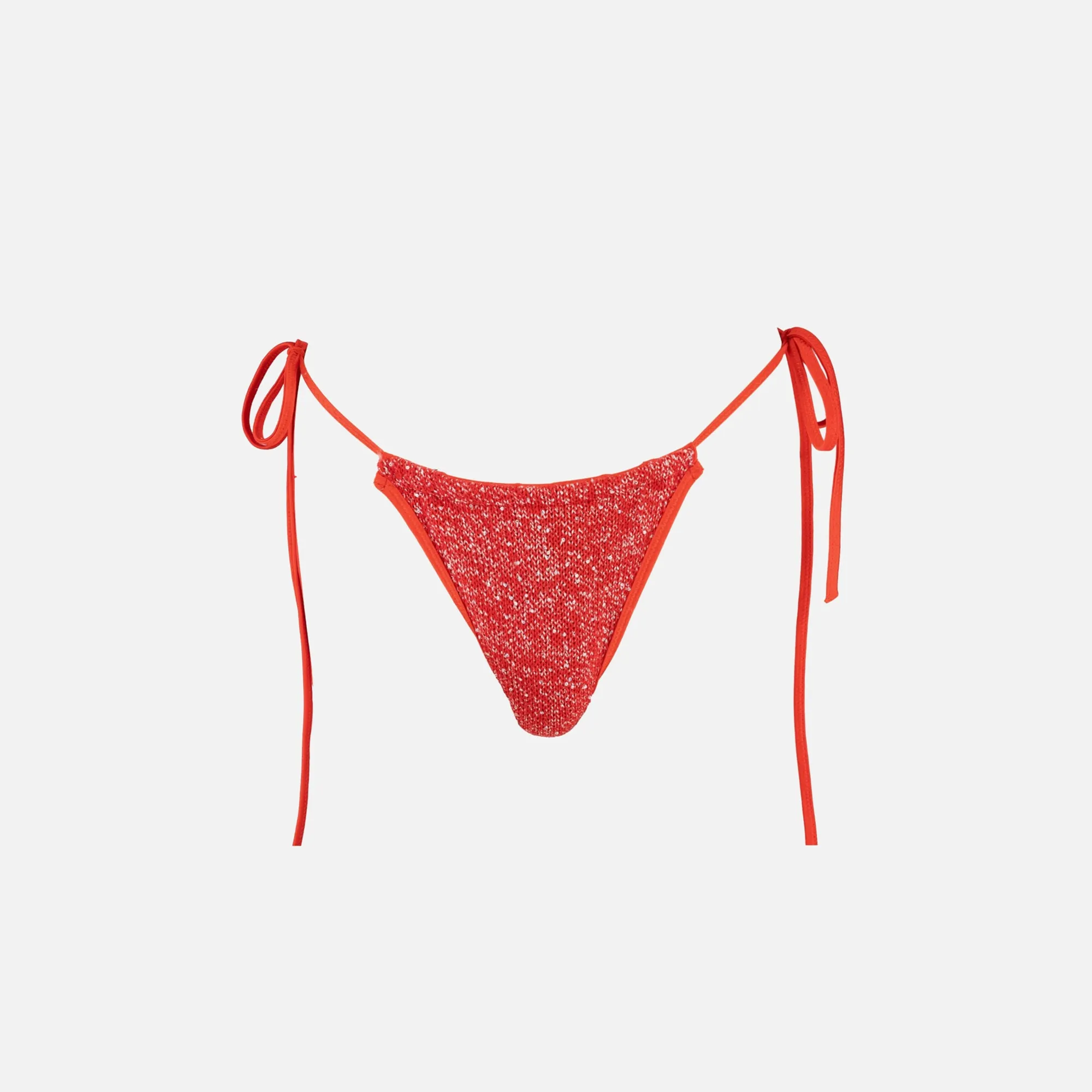 Asta Resort Mia Knitted Bikini Bottom - Ruby Sequin sold by Kith