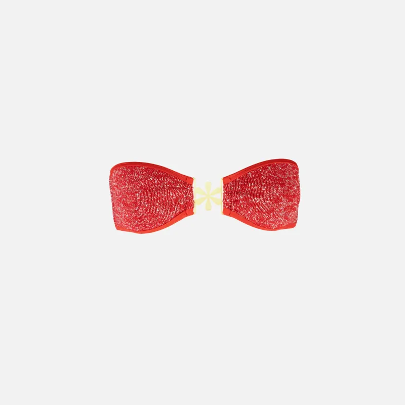 Asta Resort Mia Bikini Top - Ruby Sequin sold by Kith