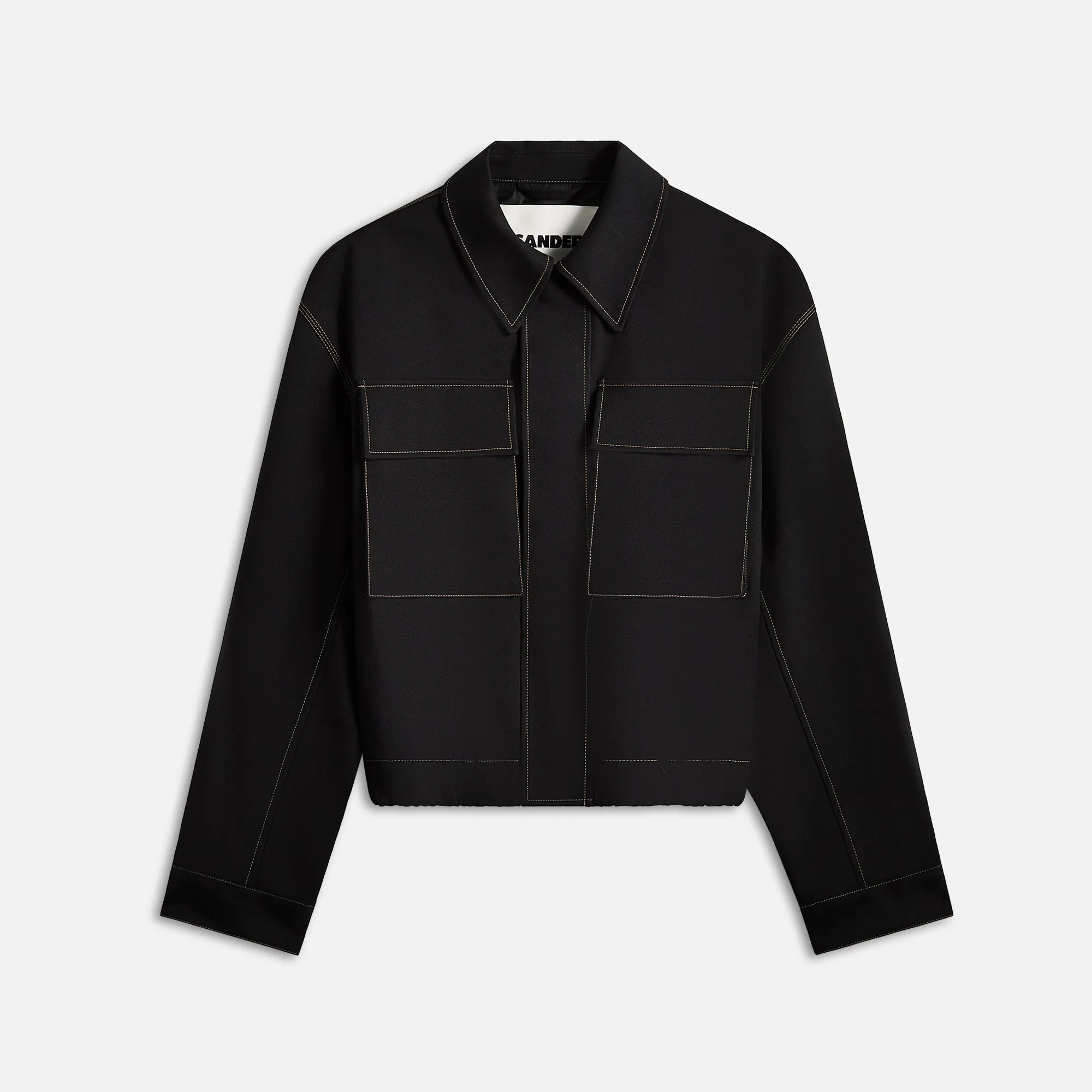 Jil Sander Recycled Polyester Gabardine Blouson - Black sold by Kith