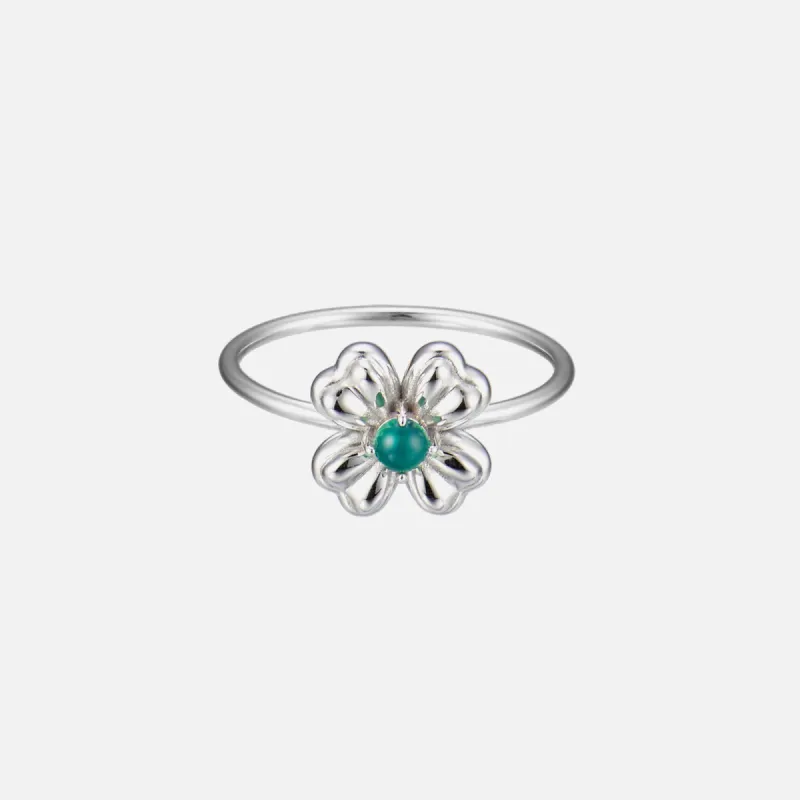 SSIL Clover Ring - Green sold by Kith