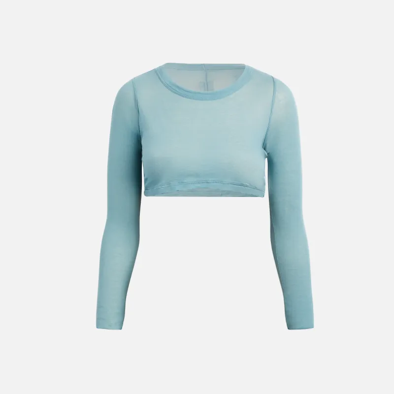 Rick Owens Long Sleeve Crop Top - Mouthwash sold by Kith