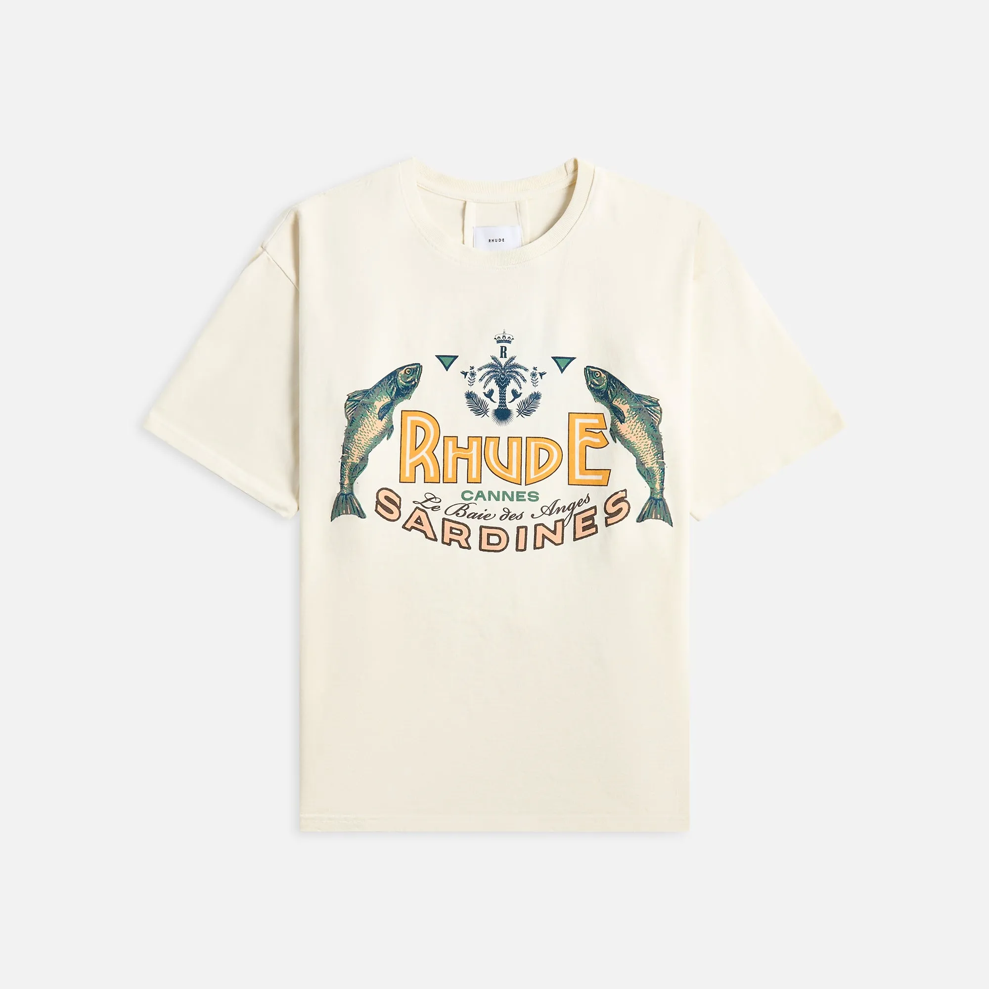 Rhude Sardines Tee - Vintage White sold by Kith