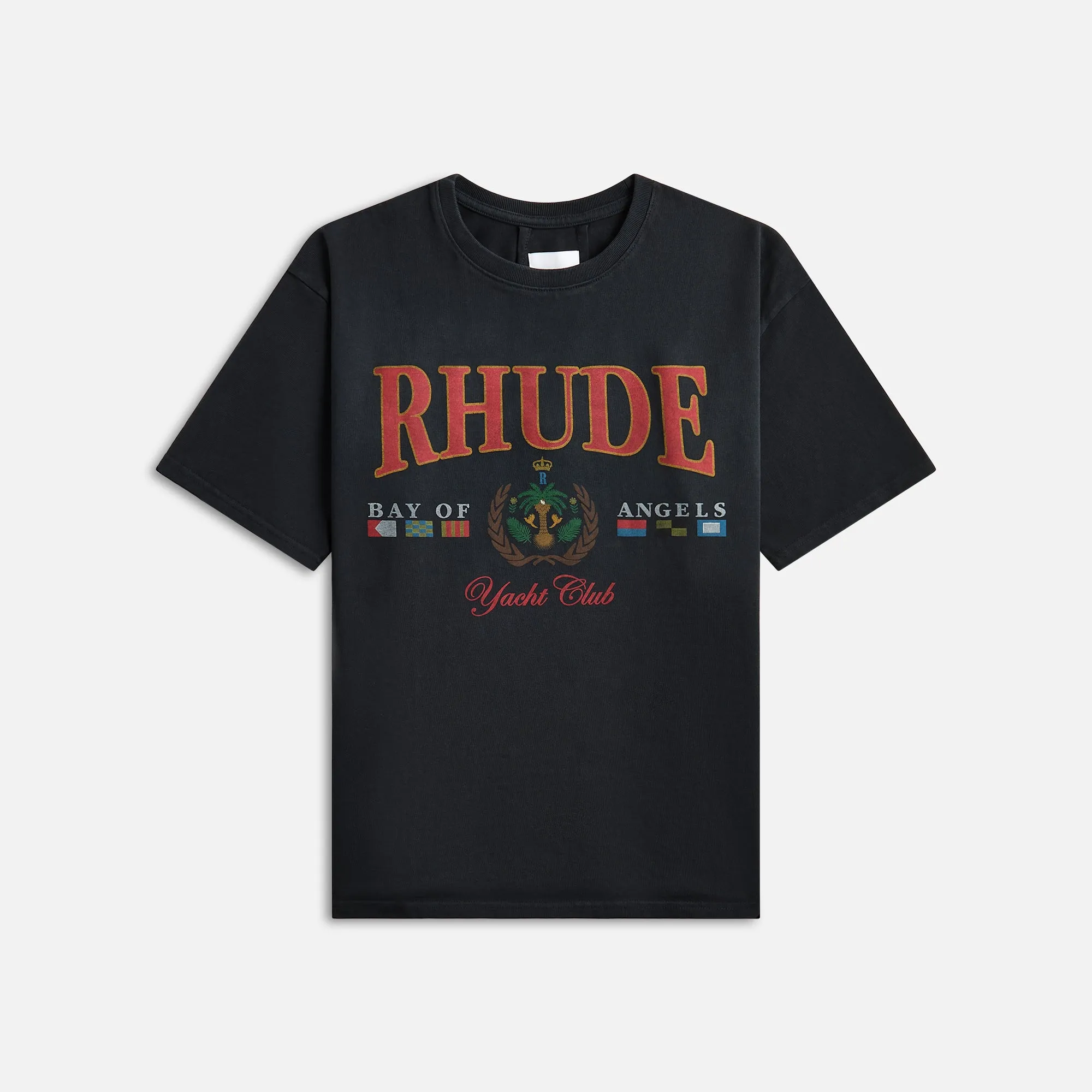 Rhude Bay Of Angels Yacht Tee - Vintage Black sold by Kith