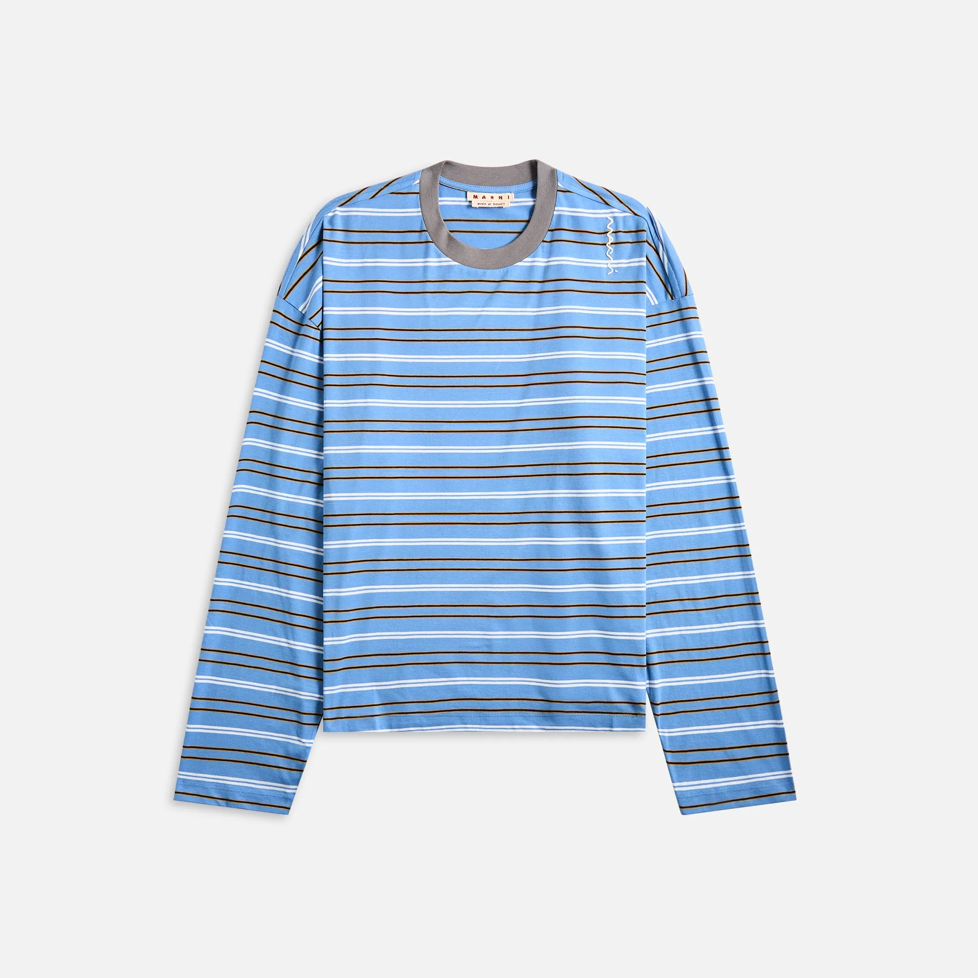 Marni Striped Jersey - Blue Lilac sold by Kith