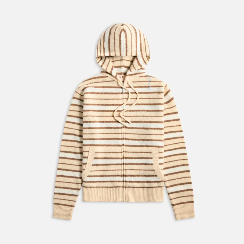 Marni Iconic Stripe Cashmere Blend Cardigan - Ivory made by Marni