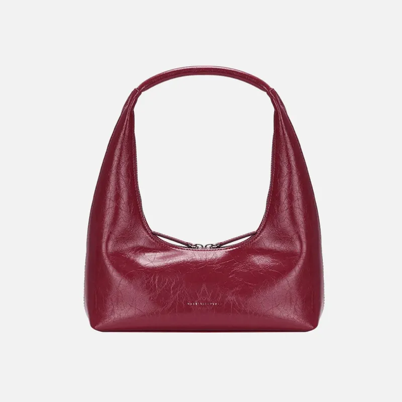 MARGESHERWOOD Hobo Shoulder Bag - Chili Crinkle sold by Kith