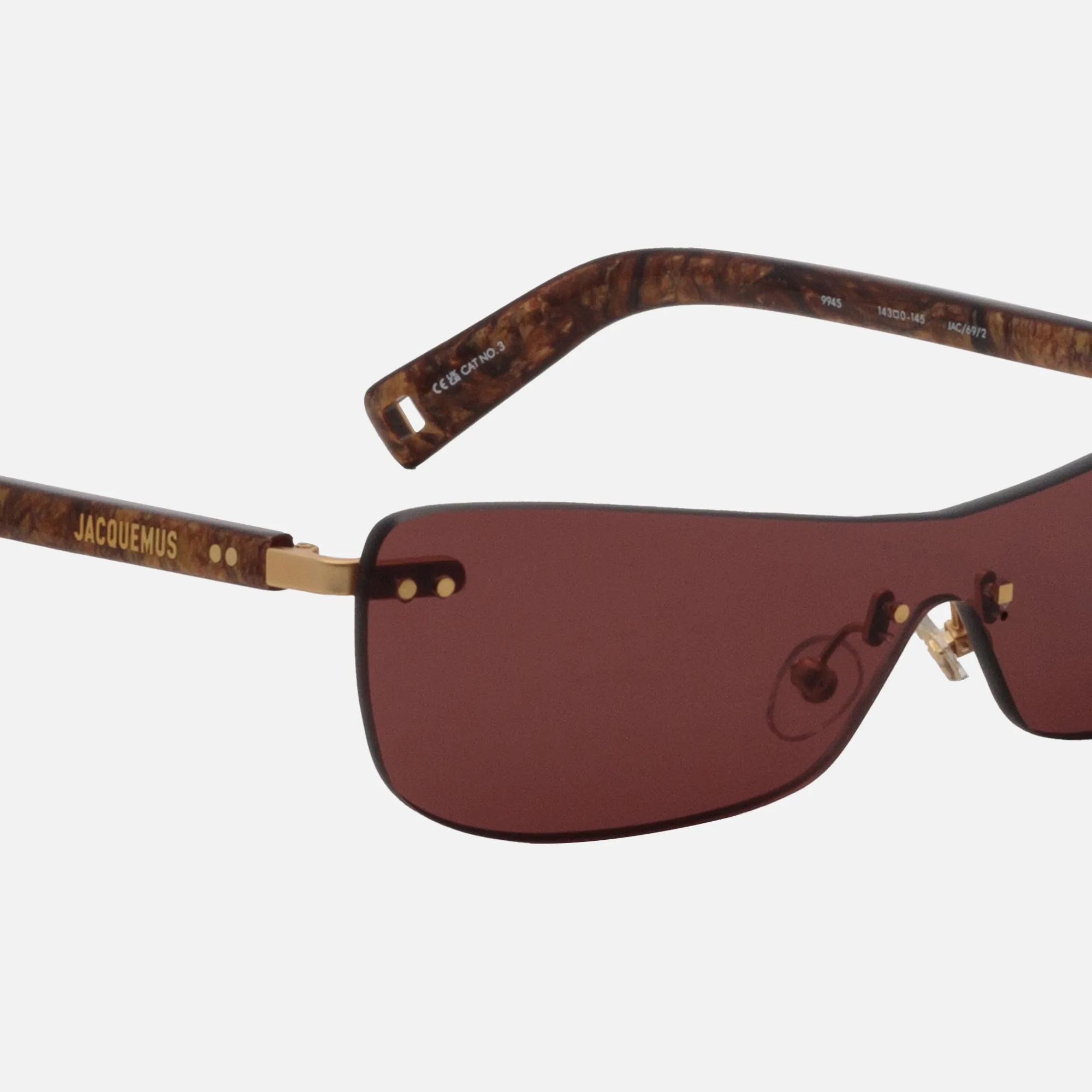 Jacquemus Jac69 Sunglasses - Burgundy sold by Kith product image thumbnail 2