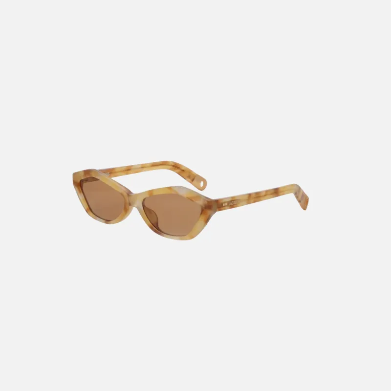 Jacquemus Bambino Sunglasses - Beige T-Shell sold by Kith