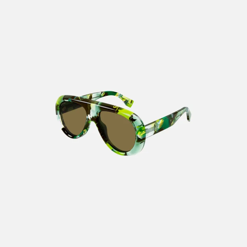 Gucci GG Frames 09S - Green sold by Kith
