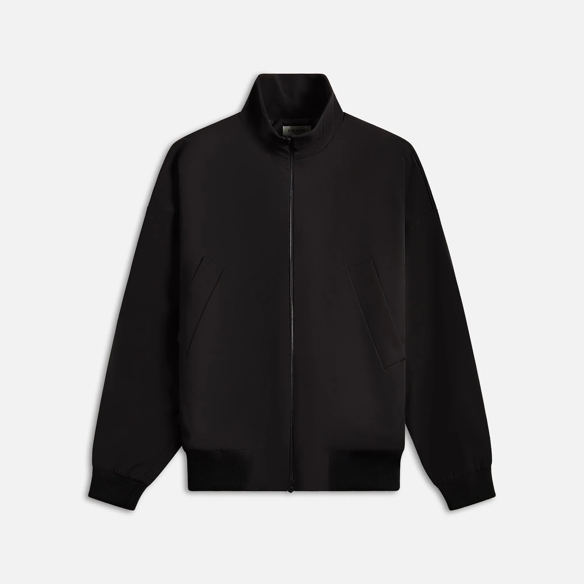 Fear of God High Neck Track Jacket - Black sold by Kith