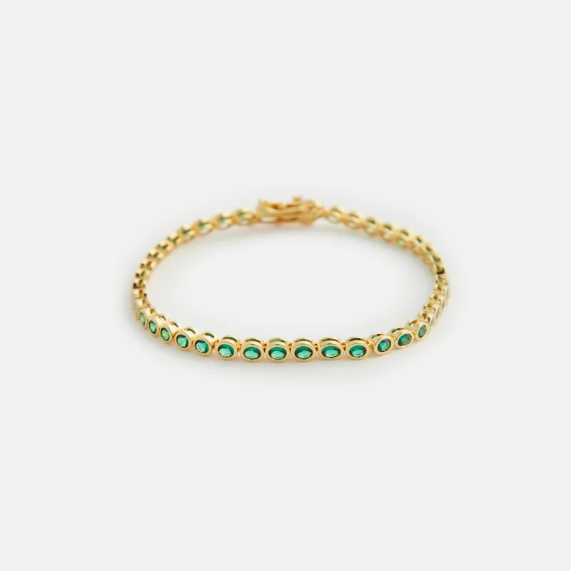 Crystal Haze Eternal Bracelet - Emerald sold by Kith