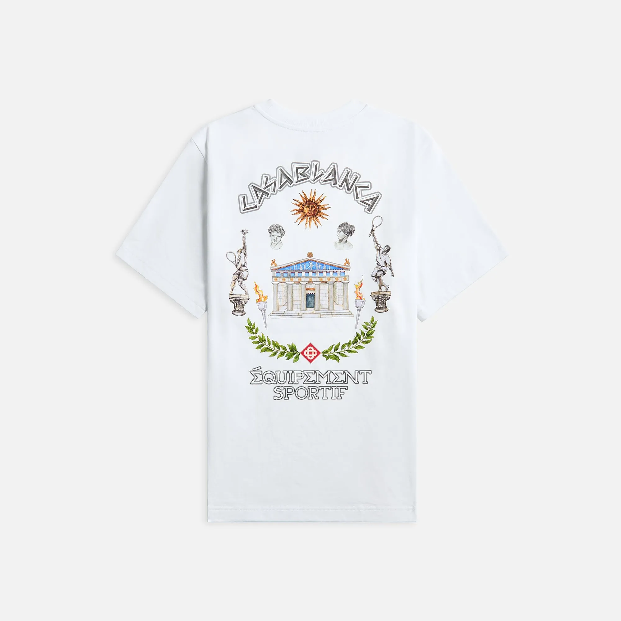 Casablanca Le Temple Du Sport Printed Tee - White sold by Kith product image thumbnail 2