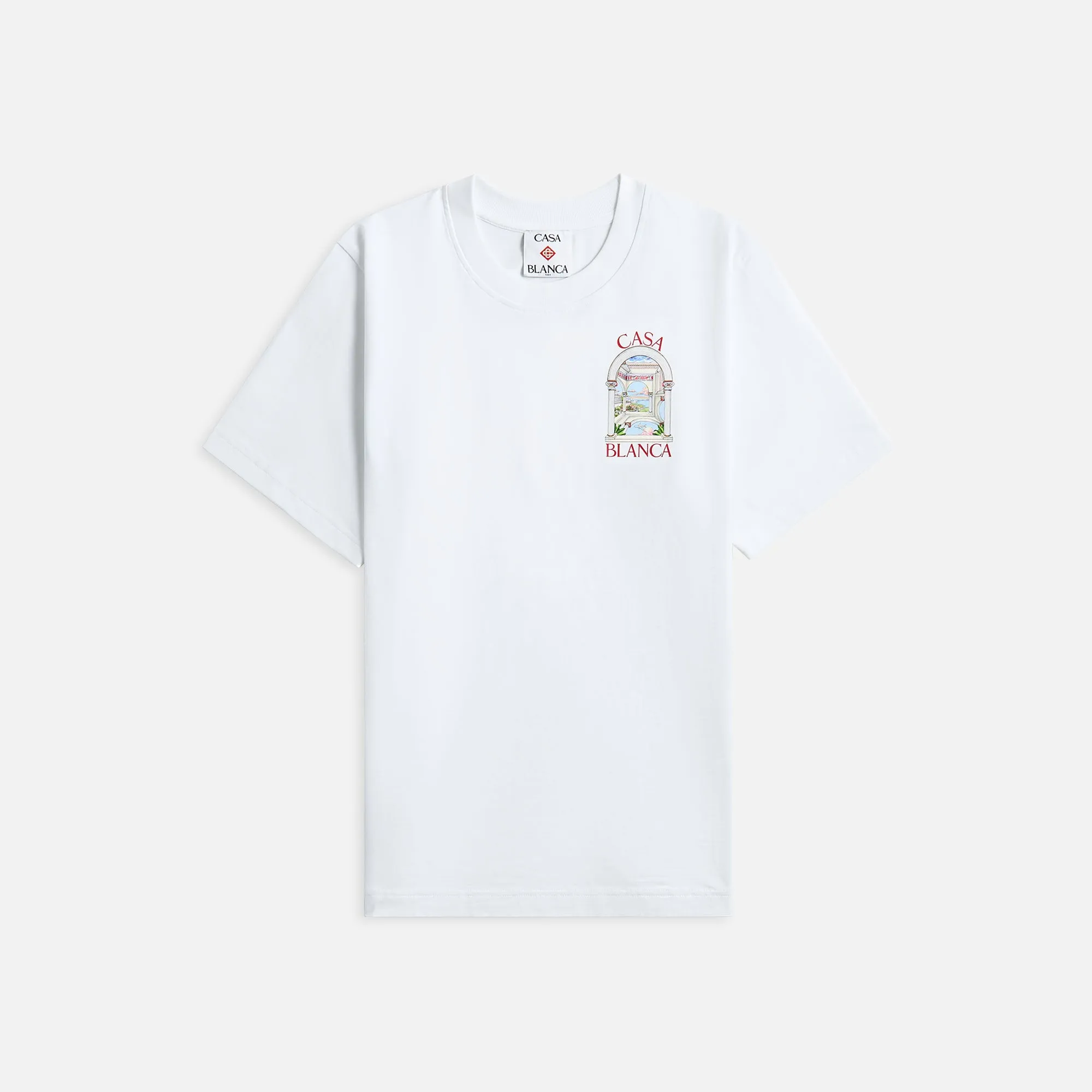 Casablanca Le Passage Printed Tee - White sold by Kith