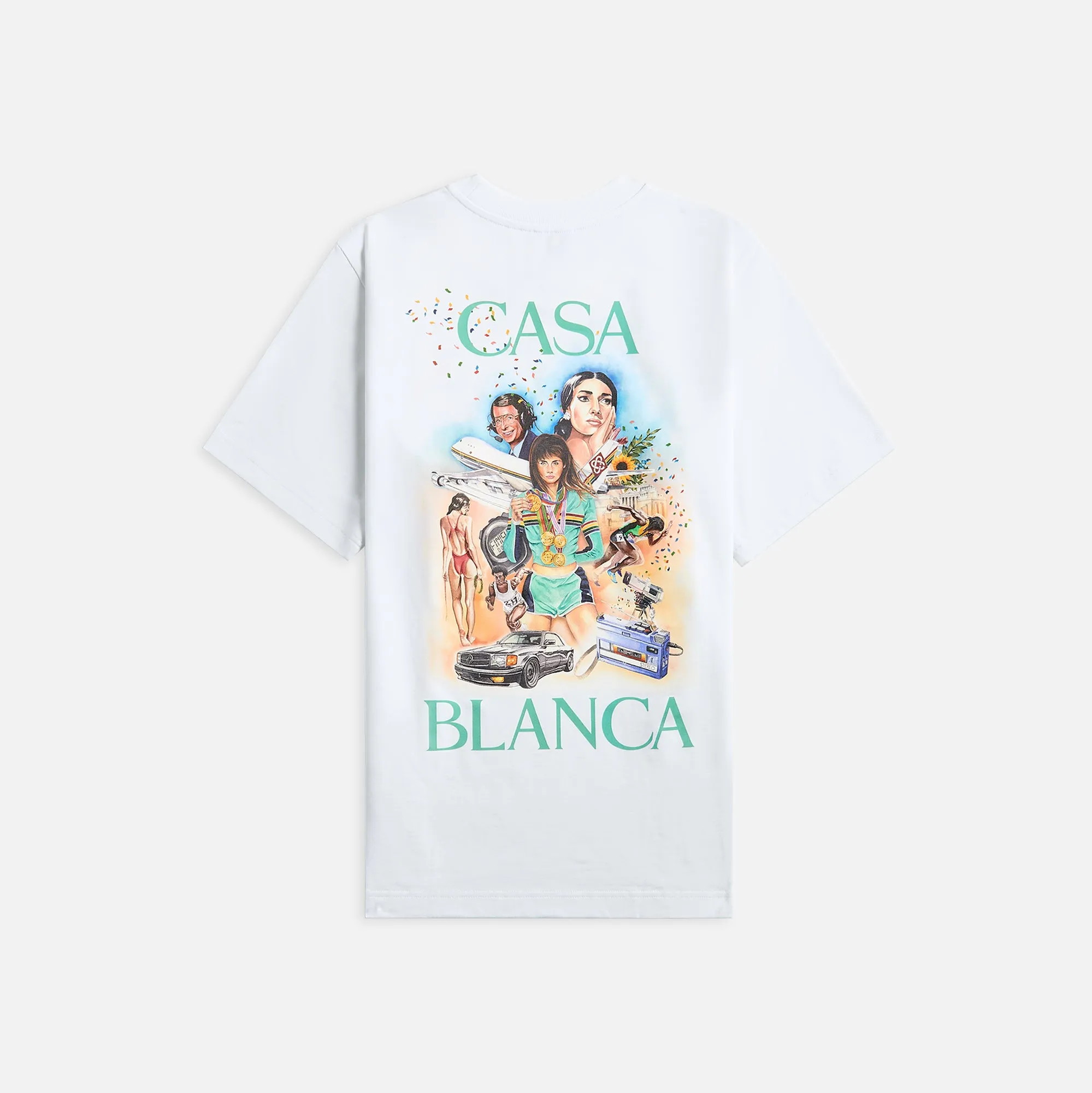 Casablanca Celebration Du Sport Printed Tee - White sold by Kith product image thumbnail 2