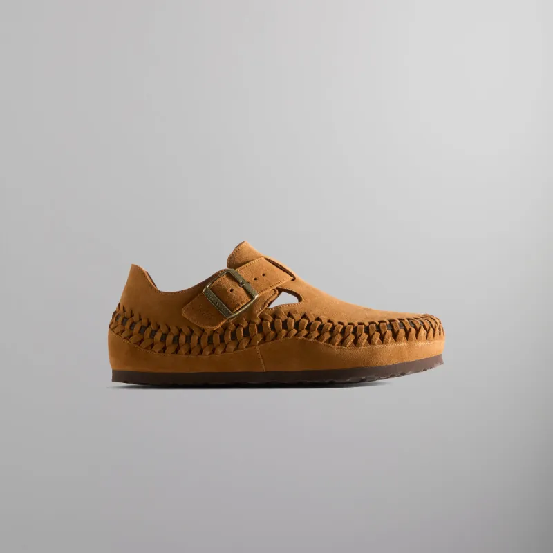 Kith for Birkenstock London Braided Shearling -  Mink / Mocca sold by Kith