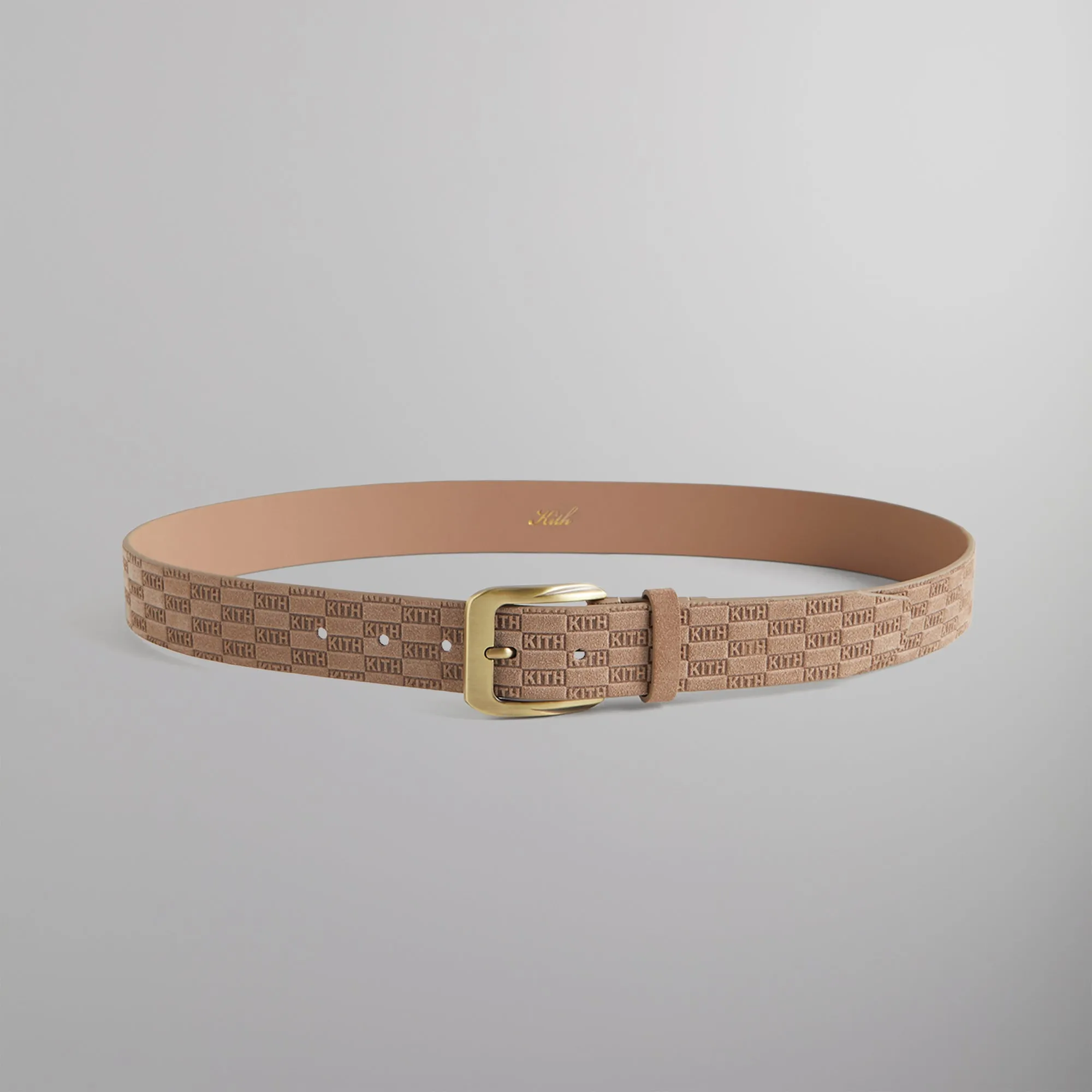 Kith Monogram Suede Leather Belt - Loft sold by Kith