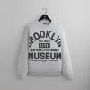 Kith for the Brooklyn Museum Collegiate Nelson Crewneck - Light Heather Grey sold by Kith